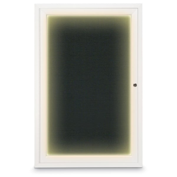 Hinge-less Radius Corkboard, 11"x13-1/2", Black Alum Frame/Amethyst